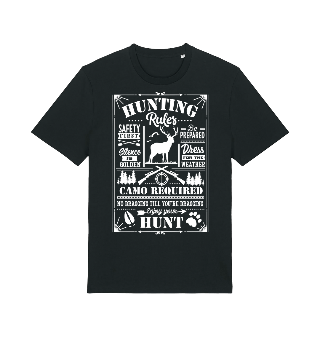 Black Printed T-shirt Front