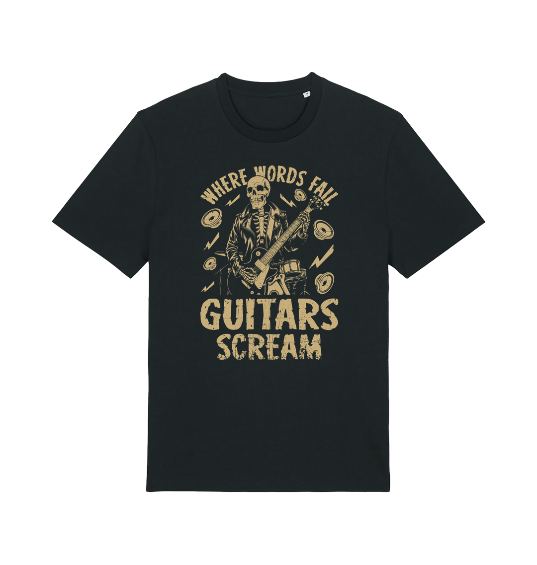 Black Printed T-shirt Front