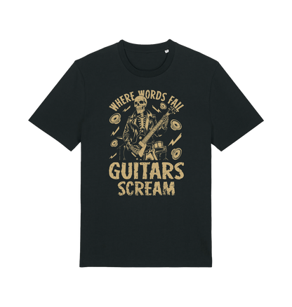Black Printed T-shirt Front