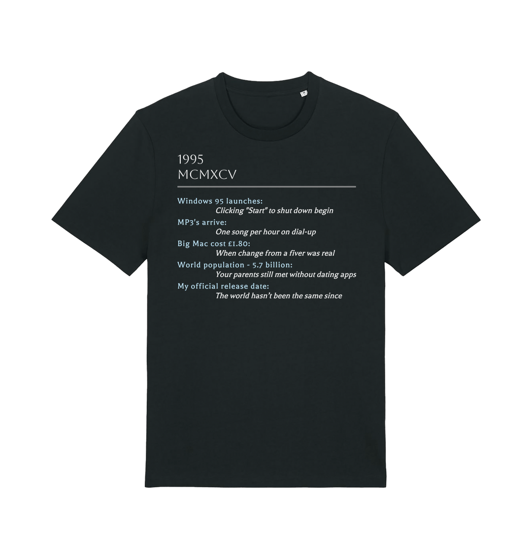 Black Printed T-shirt Front