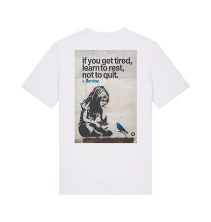 White Printed T-shirt Back