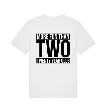 White Printed T-shirt Front