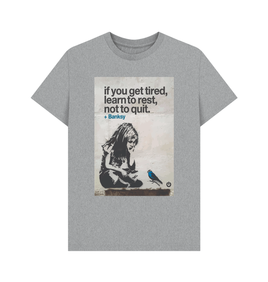 Athletic Grey Printed T-shirt Front