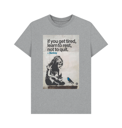 Athletic Grey Printed T-shirt Front