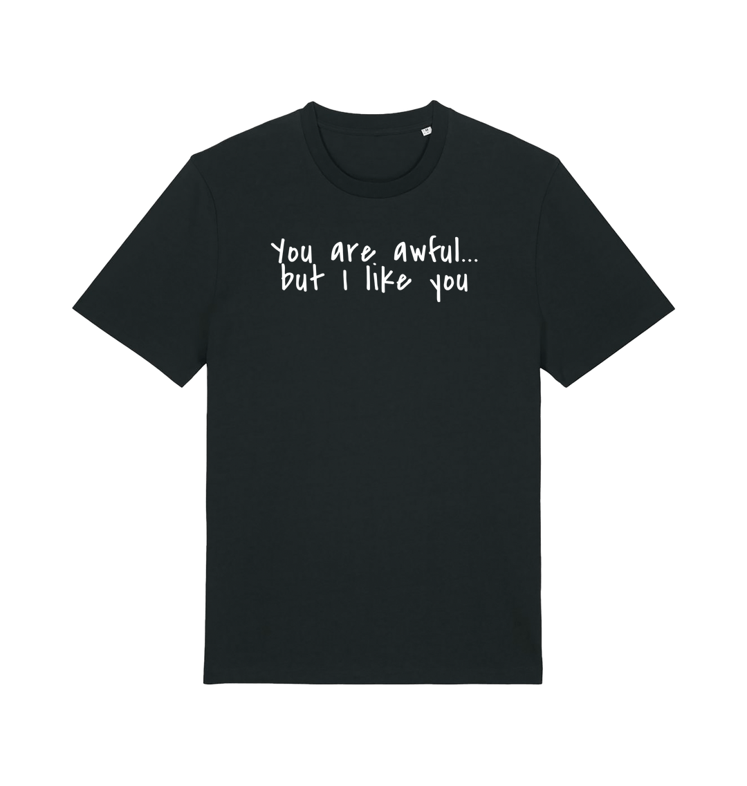 Black Printed T-shirt Front