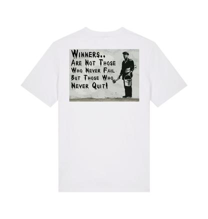White Printed T-shirt Back