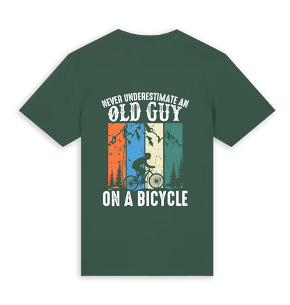 Bottle Green Printed T-shirt Back