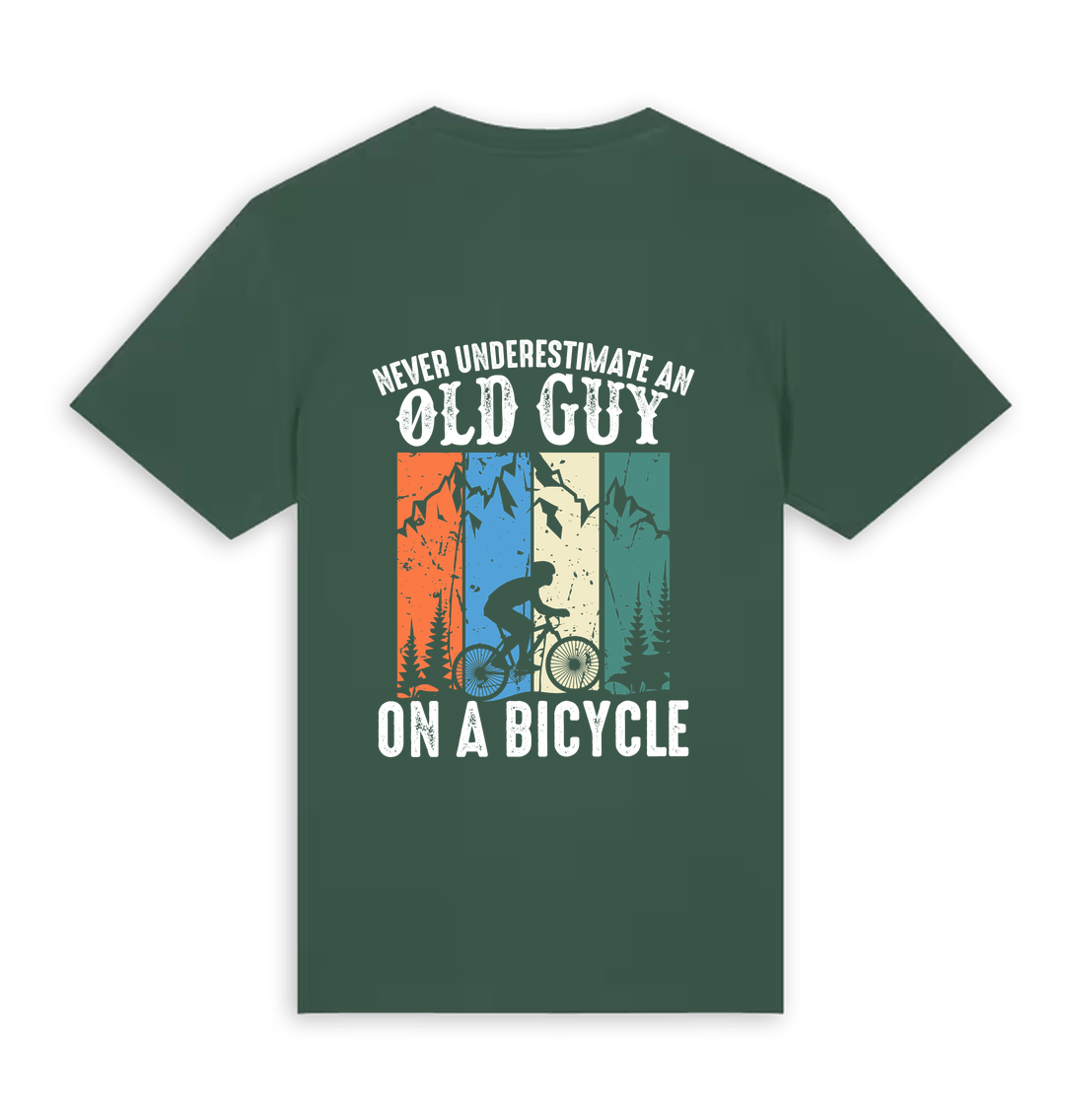 Bottle Green Printed T-shirt Back