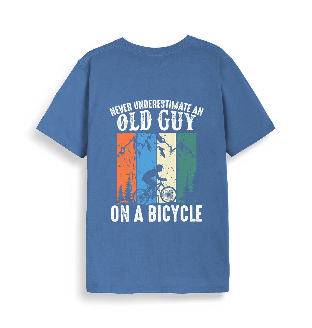 Bright Blue Printed T-shirt Back