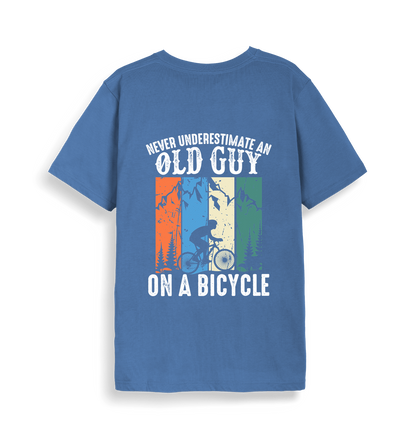 Bright Blue Printed T-shirt Back