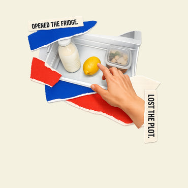 OPENED THE FRIDGE. LOST THE PLOT. funny everyday humour T-shirt artwork