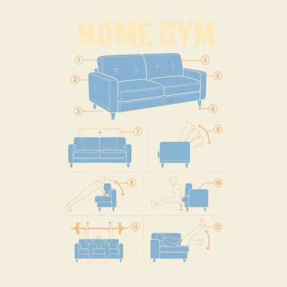 Home Gym funny gym T-shirt artwork