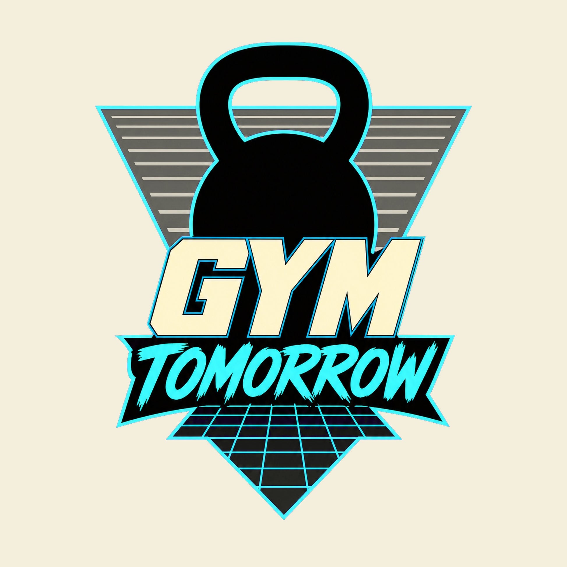 Gym Tomorrow funny gym T-shirt artwork