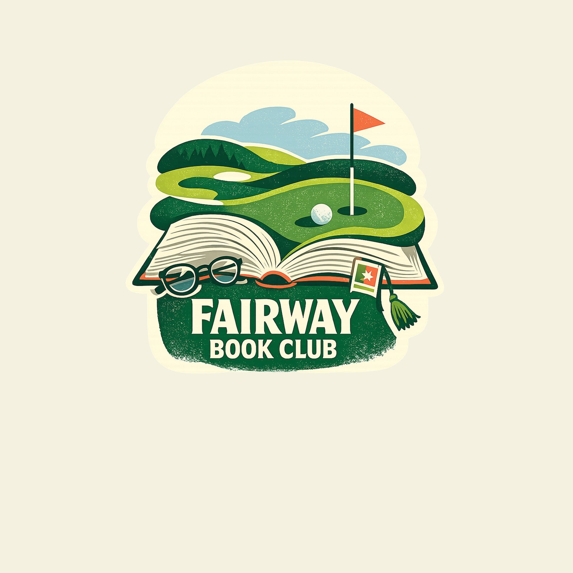 FAIRWAY BOOK CLUB funny golf T-shirt artwork