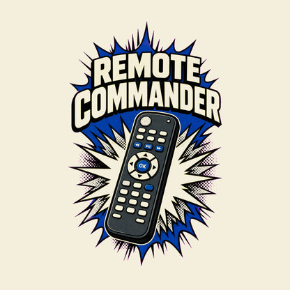 Remote Commander funny dad T-shirt artwork