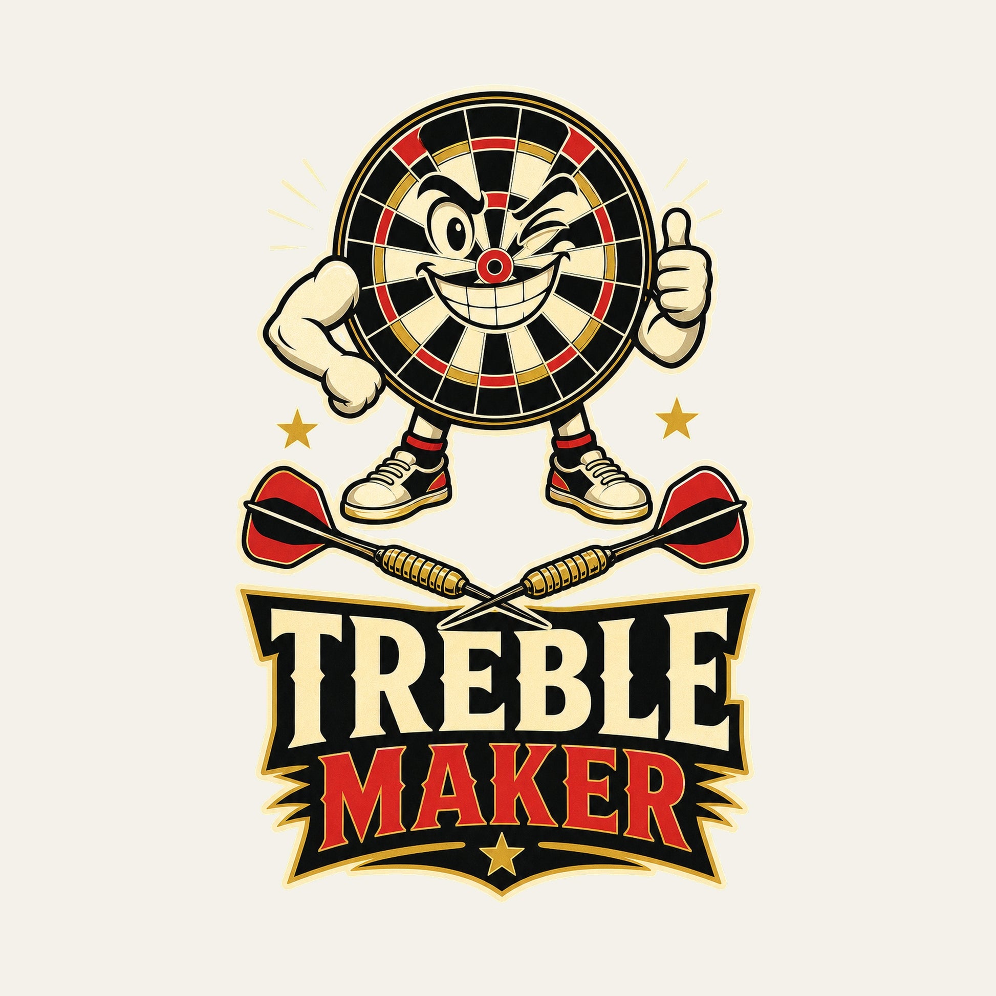 Treble Maker funny darts T-shirt artwork