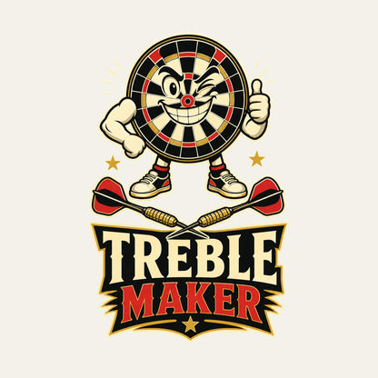 Treble Maker funny darts T-shirt artwork