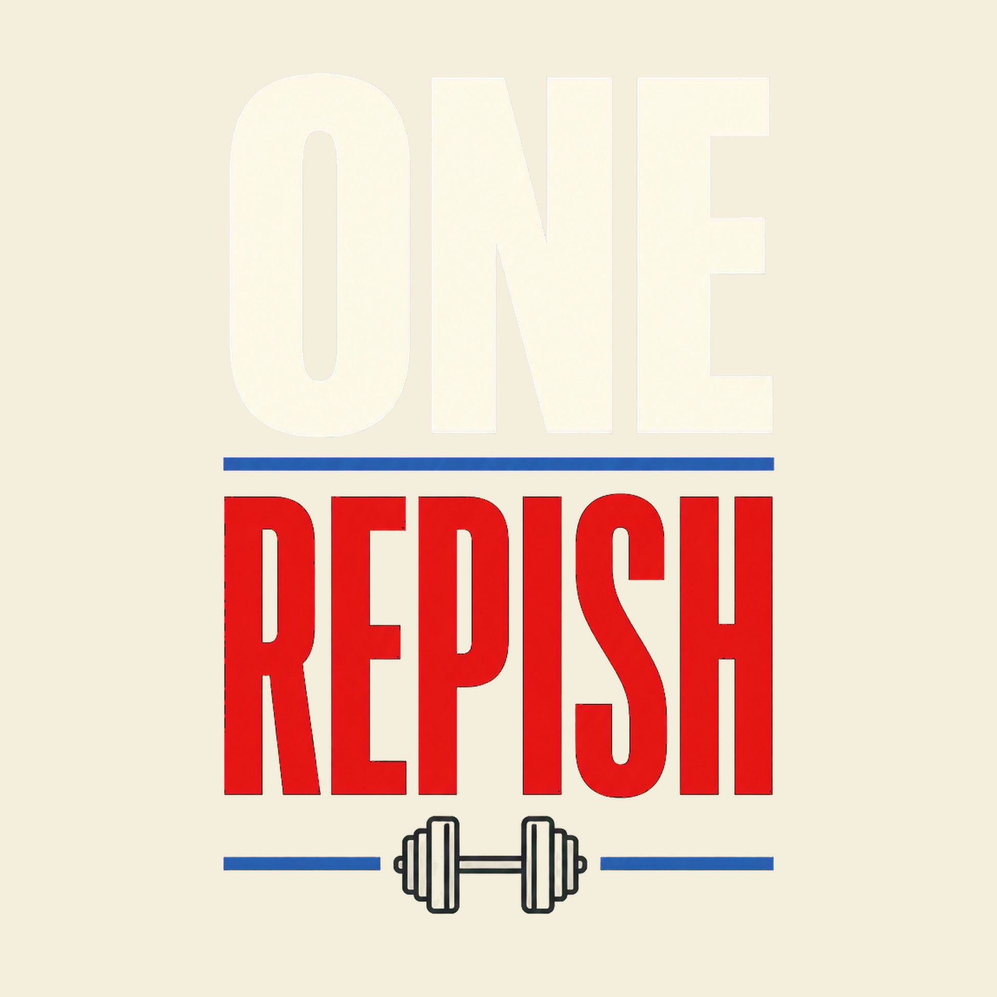 One Repish funny gym T-shirt artwork
